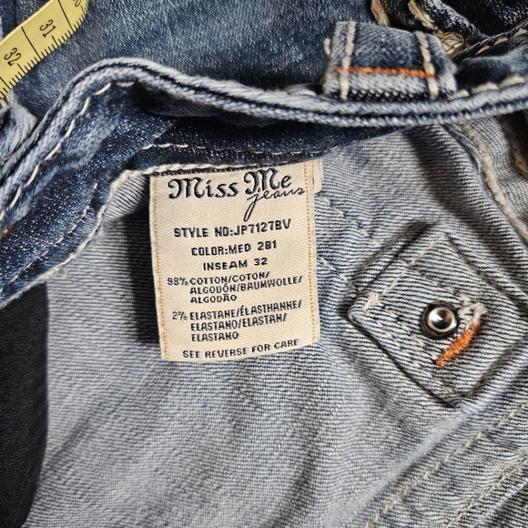 Miss Me Signature Boot Cut Embellished Women's Denim Jeans Size 31 - Picture 10 of 10